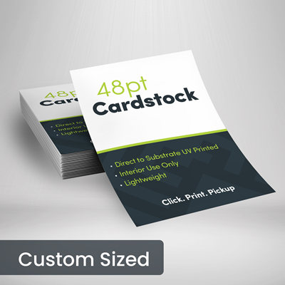 ECO HD Cardstock Signs- Custom Sizes 