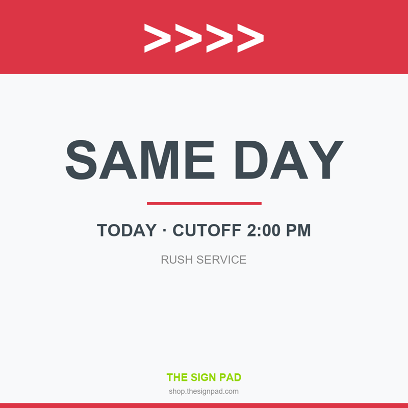 SAME DAY shipping or pickup