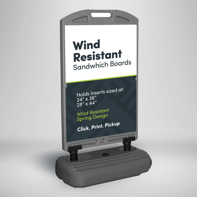 Wind-Resistant Sandwichboard