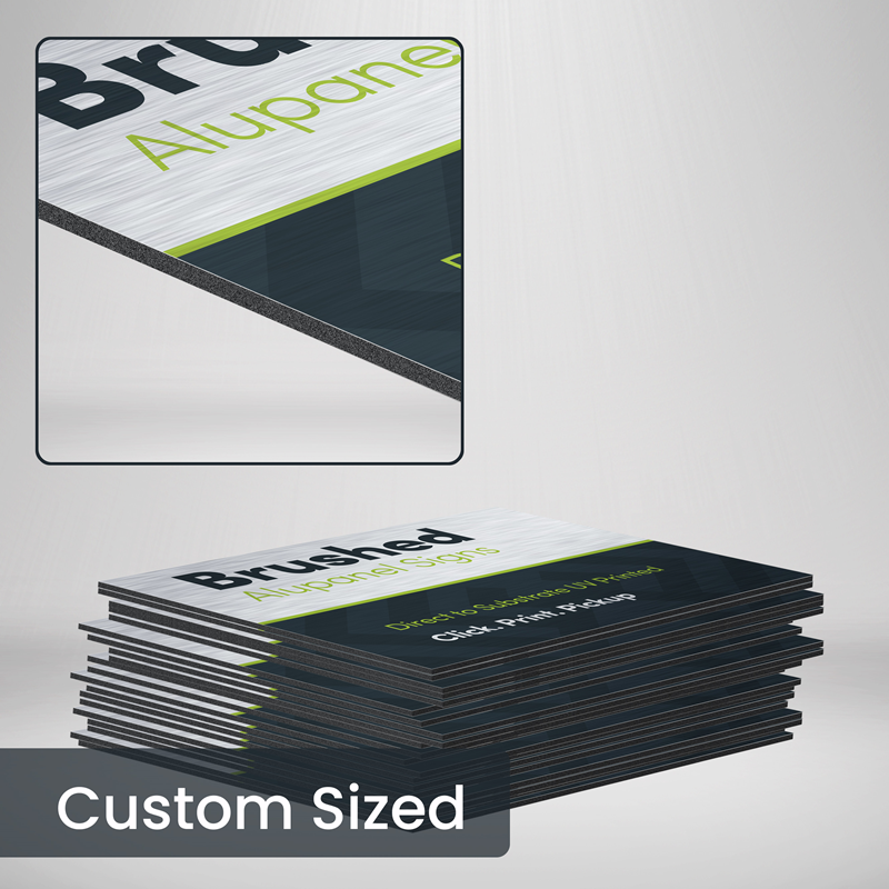 Brushed ACP Aluminium Signs