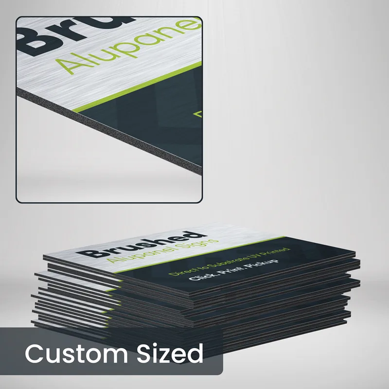 Brushed ACP Aluminium Signs