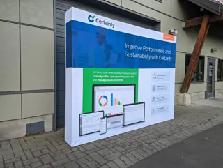 SEG Style Fabric Pop-Up Backdrop - view 2