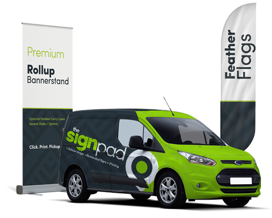 The Sign Pad - your everything team for signage, displays, and vehicle graphics